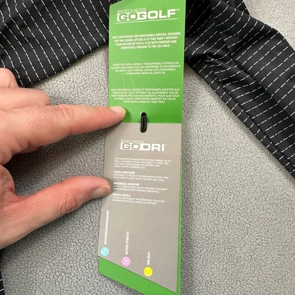 NWT Skechers Go Golf Shirt Womens XS Black Layer Top Stripe Long Sleeve UPF 25 - Picture 8 of 11